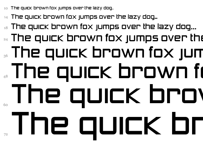 Zeroes font waterfall